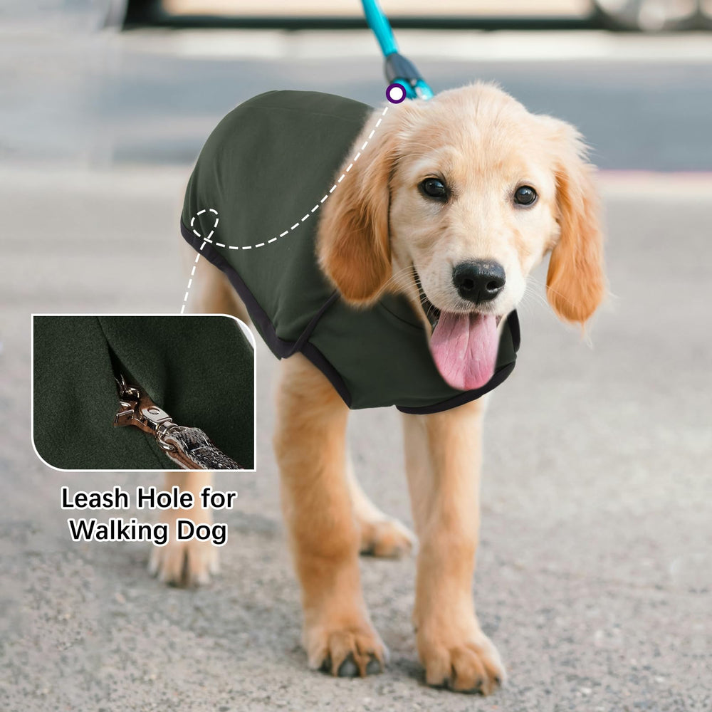 ROZKITCH dog winter coat high collar highlights extra coverage on chilly days