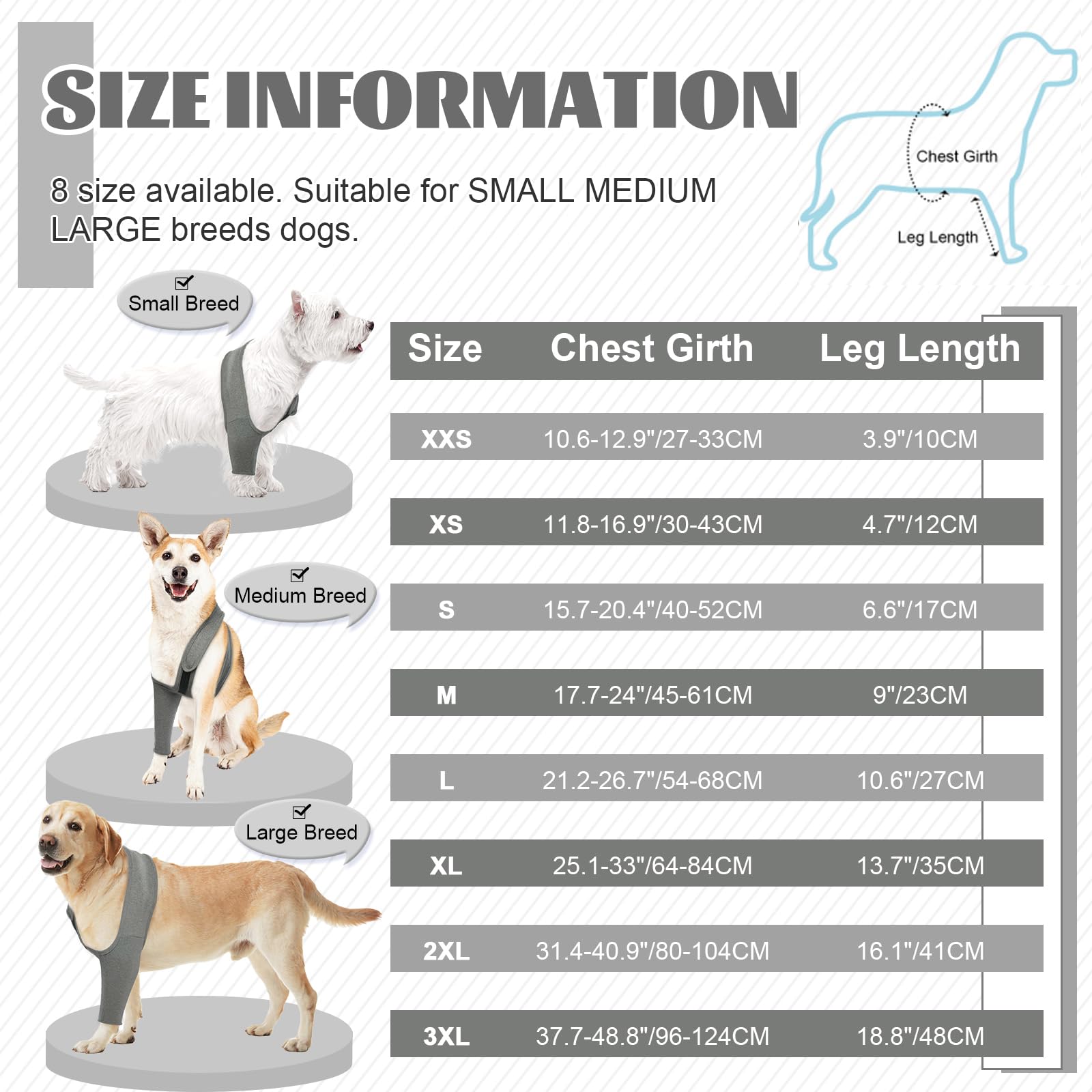 ROZKITCH chest girth sizing helps select the right size for a secure fit.