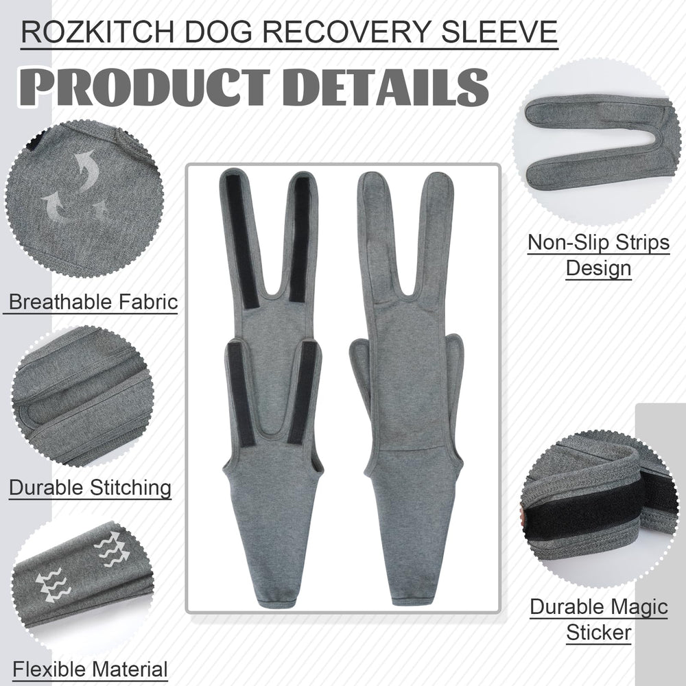 ROZKITCH wound cover interchangeable for left or right leg, offering versatile protection.