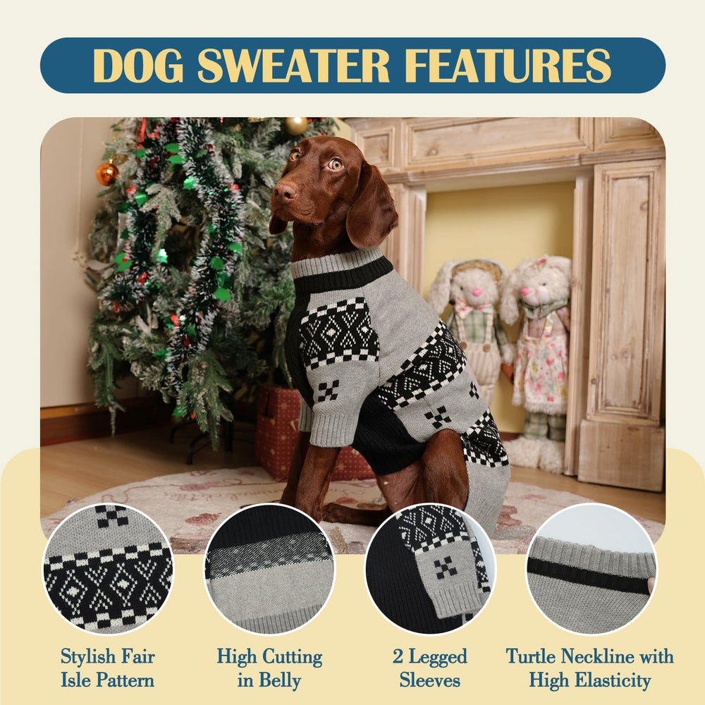 ROZKITCH 4XL sweater shows chest, back, and neck measurements for a comfortable fit.
