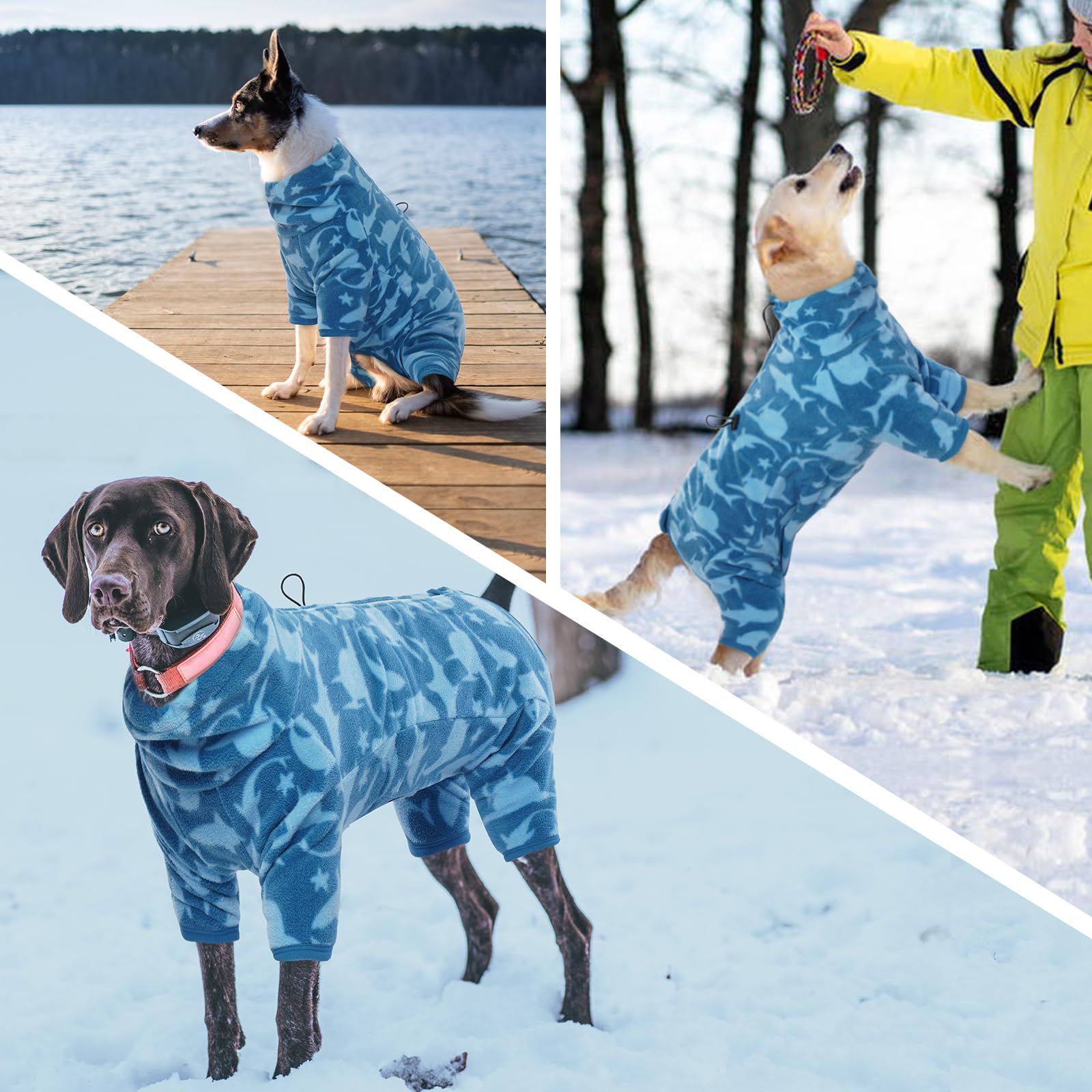ROZKITCH Pajamas for Dogs breathable lining enhances comfort during active outings