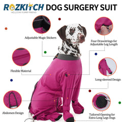 ROZKITCH Recovery Suit back closure shown for easy wear and secure fit.