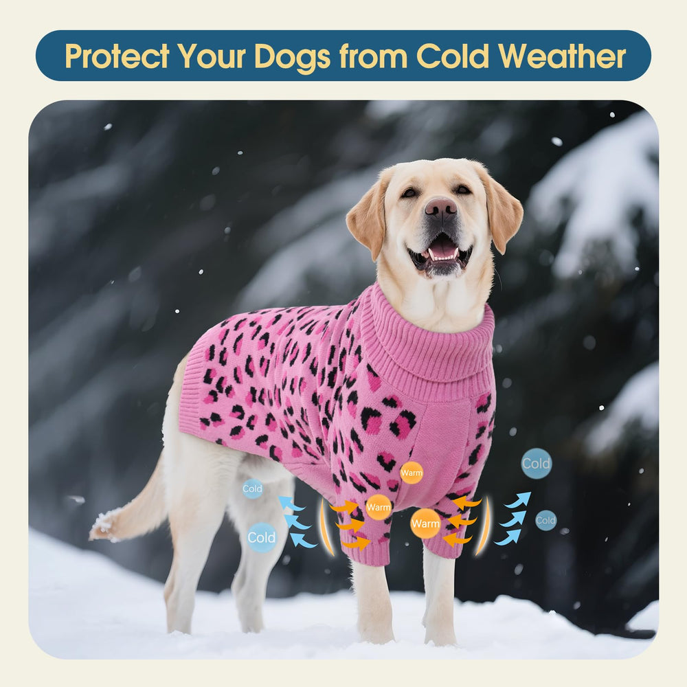 ROZKITCH ultra-soft warm dog sweater feels gentle on skin during cold days.