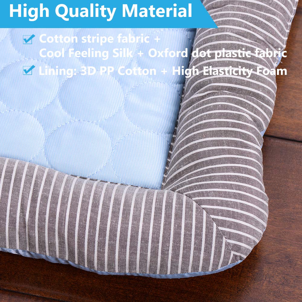 RPGT Summer Pet Self Cooling Mat folded for easy packing and travel.