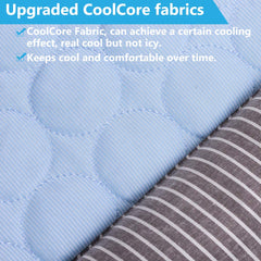 RPGT Summer Pet Self Cooling Mat with non-slip bottom keeps in place on floors and furniture.