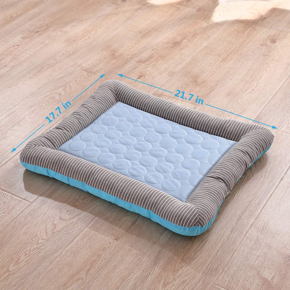 RPGT Summer Pet Self Cooling Mat washable fabric stays clean between uses.