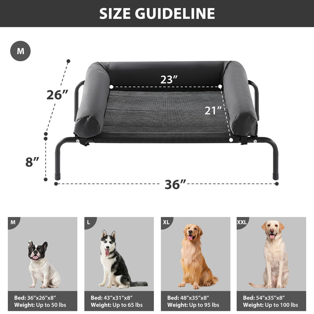 RRPETHOME chew-proof dog bed exterior view highlights durability.