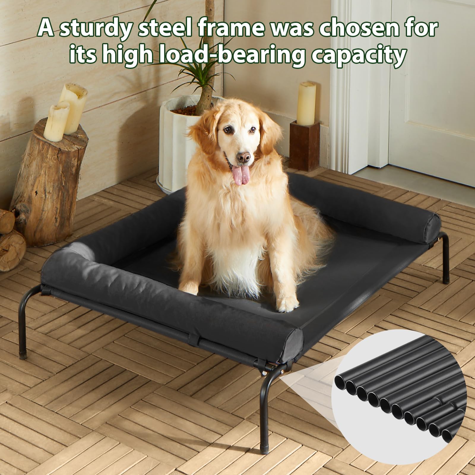 RRPETHOME Teslin mesh close-up showing breathable, easy-clean surface.