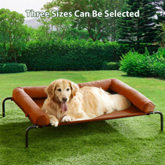 RRPETHOME dog bed teslin mesh closeup highlights breathable, water-draining surface for comfort.