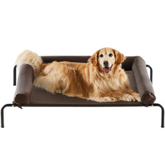 RRPETHOME large elevated cooling dog bed frame offers sturdy support and cool comfort