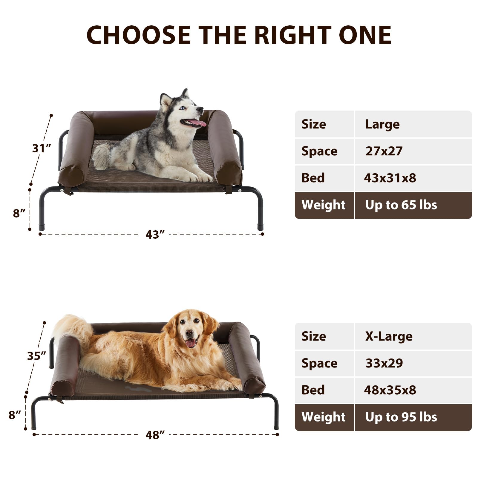 RRPETHOME portable dog bed folds for easy outdoor setup