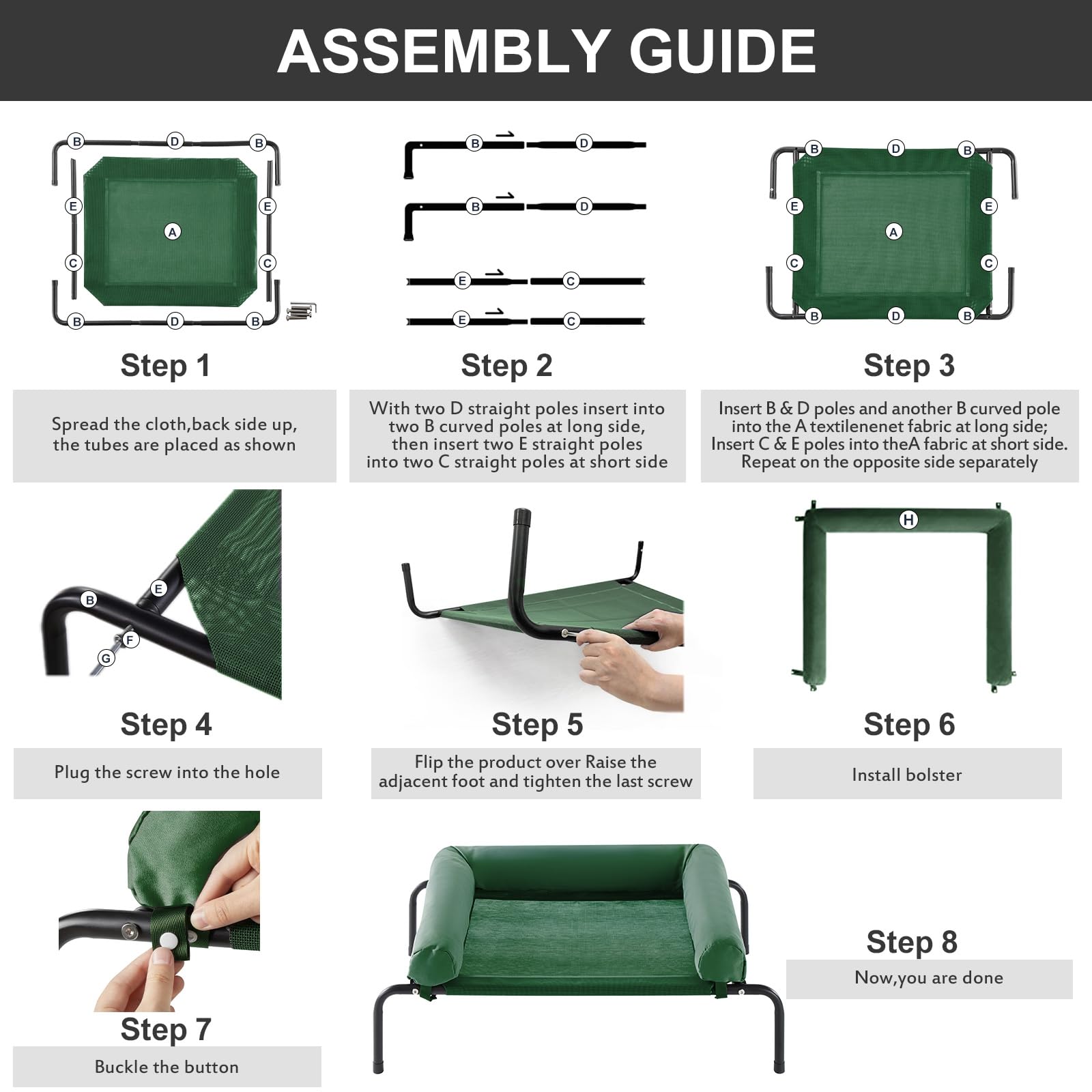 RRPETHOME portable design and simple assembly make travel and setup a breeze.