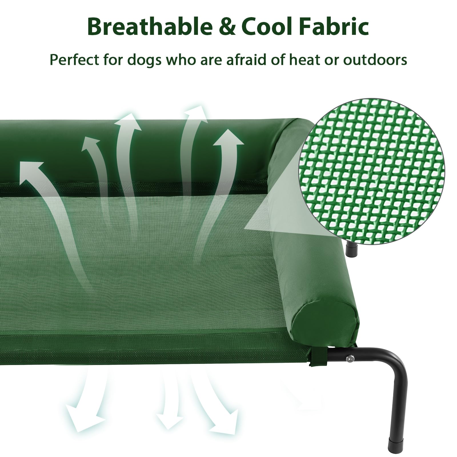 RRPETHOME sloped headrest supports neck comfort during restful naps.