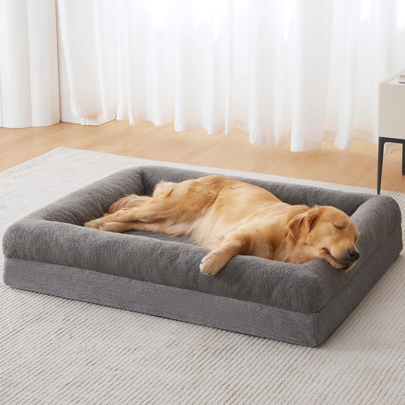 RRPETHOME washable dog bed with removable cover for easy cleaning and quick refresh