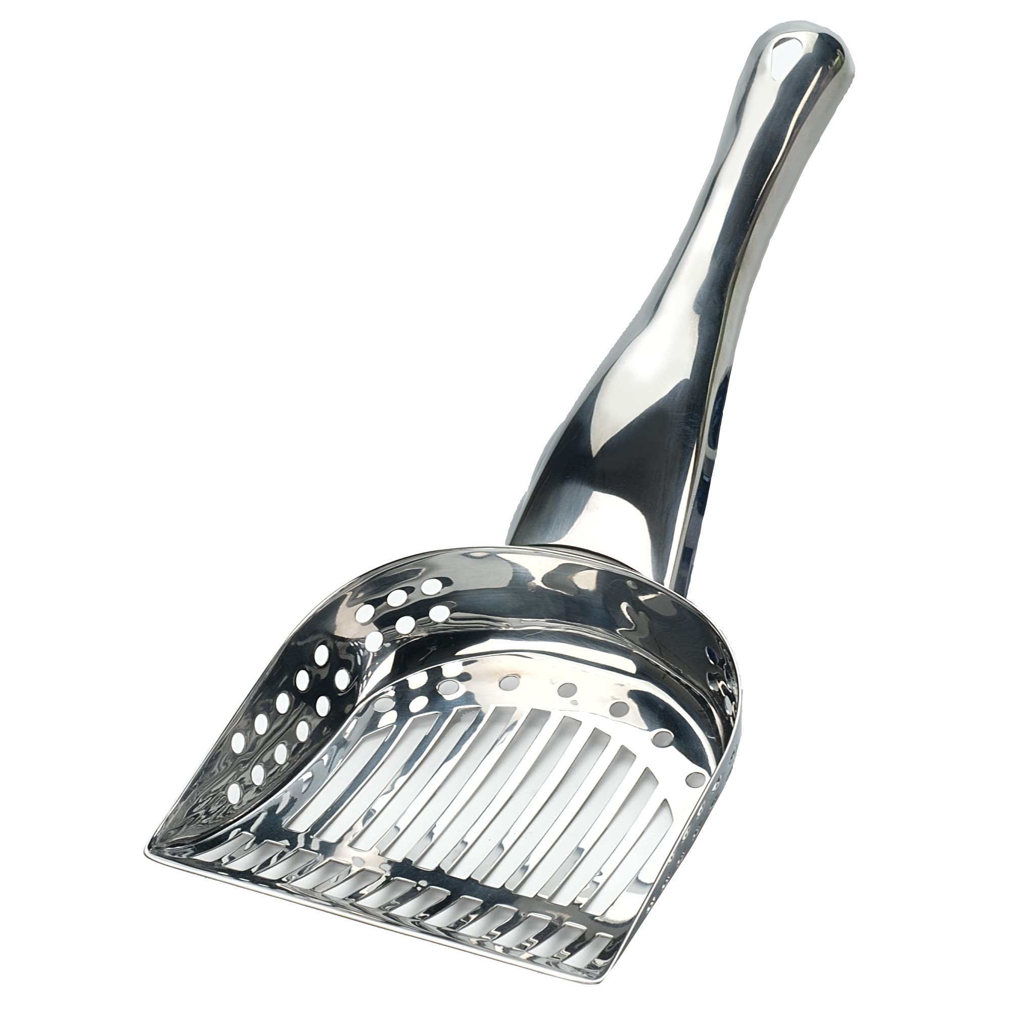 RSVP Endurance kitty scoop basin designed for quick use in large litter boxes.