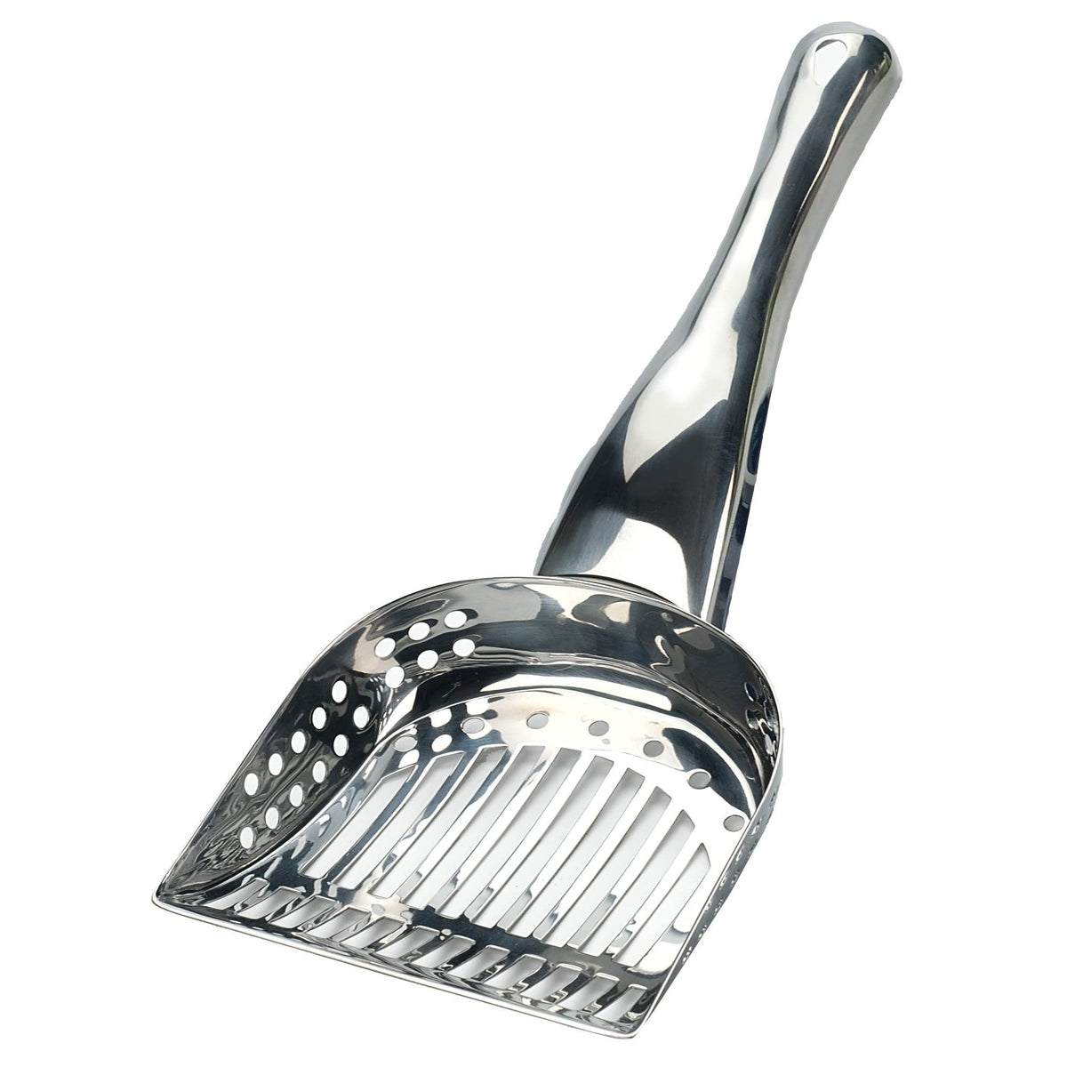 RSVP Endurance kitty scoop basin designed for quick use in large litter boxes.
