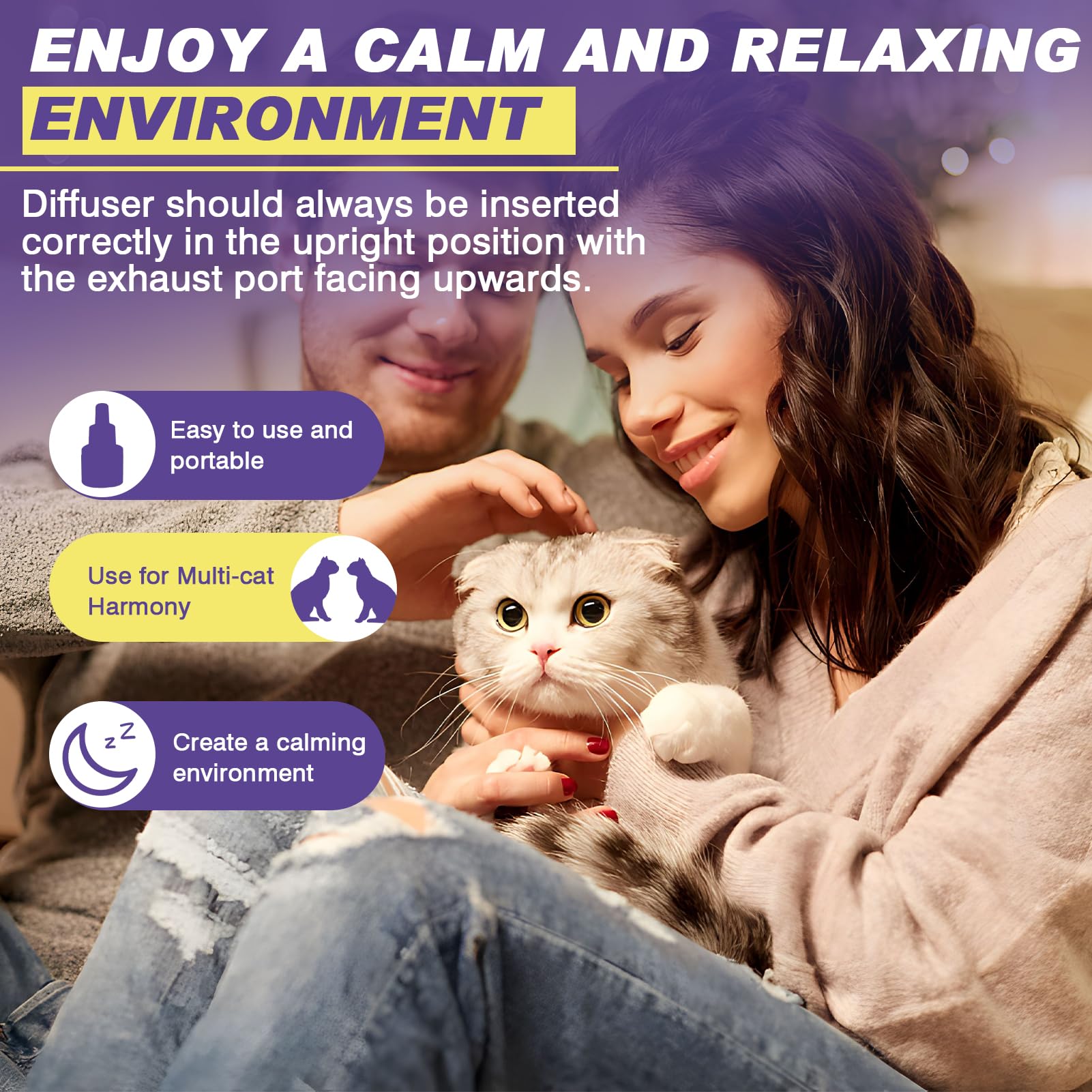 RUAKPL cat calming diffuser in open space covering up to 700 sq ft