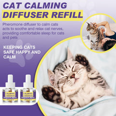 RUAKPL cat diffuser refill bottle close-up demonstrating easy replacement