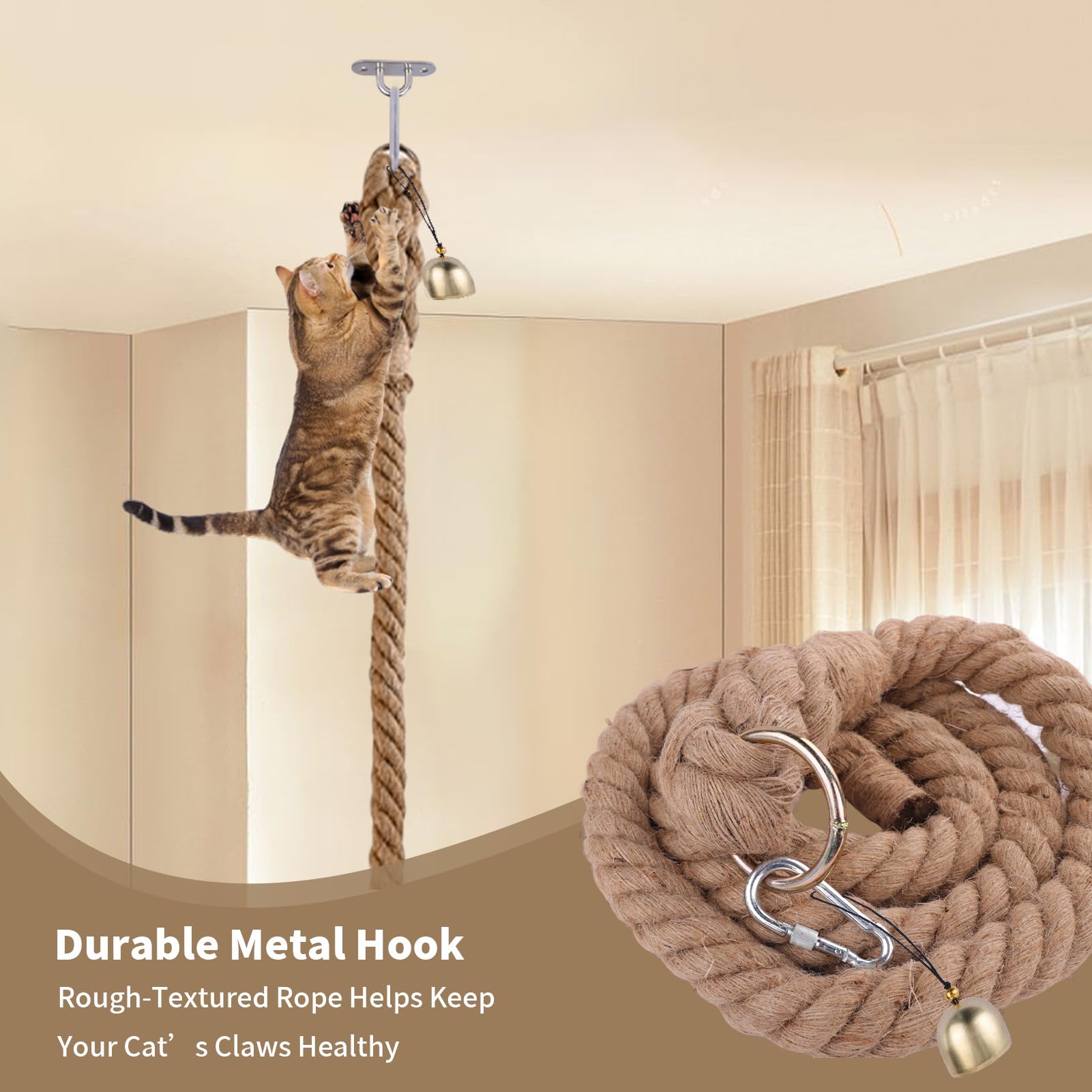 Rubierine cat-wall-shelf-climb image highlights vertical play space-saving design.