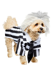 Rubies Beetlejuice pet costume small fits tiny pets for playful Halloween entrances.