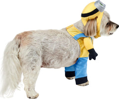 Rubies Minion Bob plush arms create walking illusion during wear.
