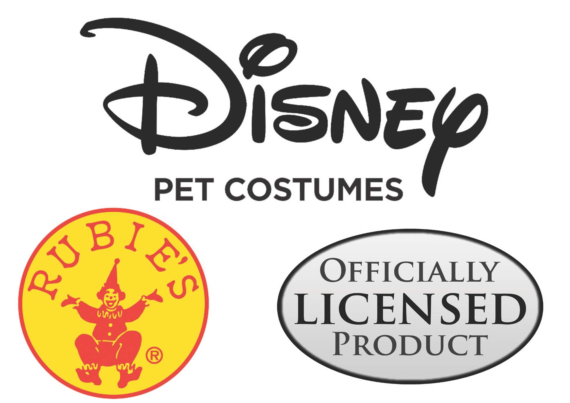 Rubies Disney Incredibles pet costume XXXL back view highlights logo authenticity.