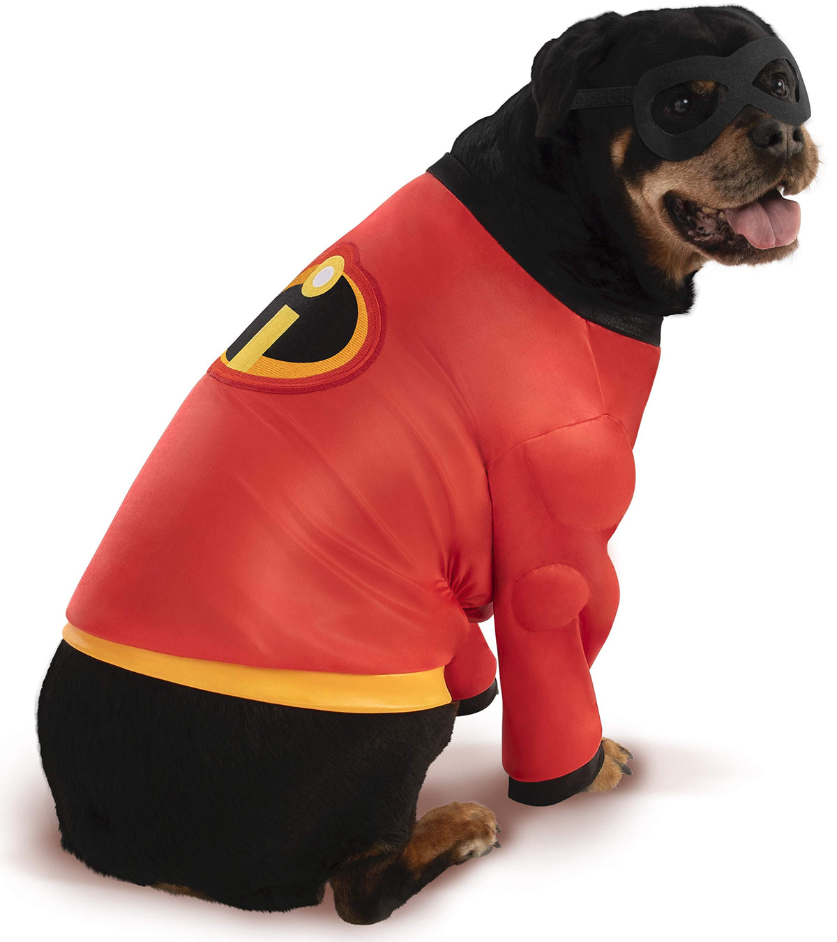 Rubies Disney Incredibles pet costume XXXL front view, bold red hero look.