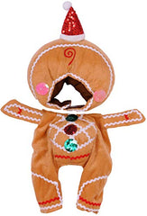 Rubie's gingerbread headpiece completes the pet costume for holiday moments
