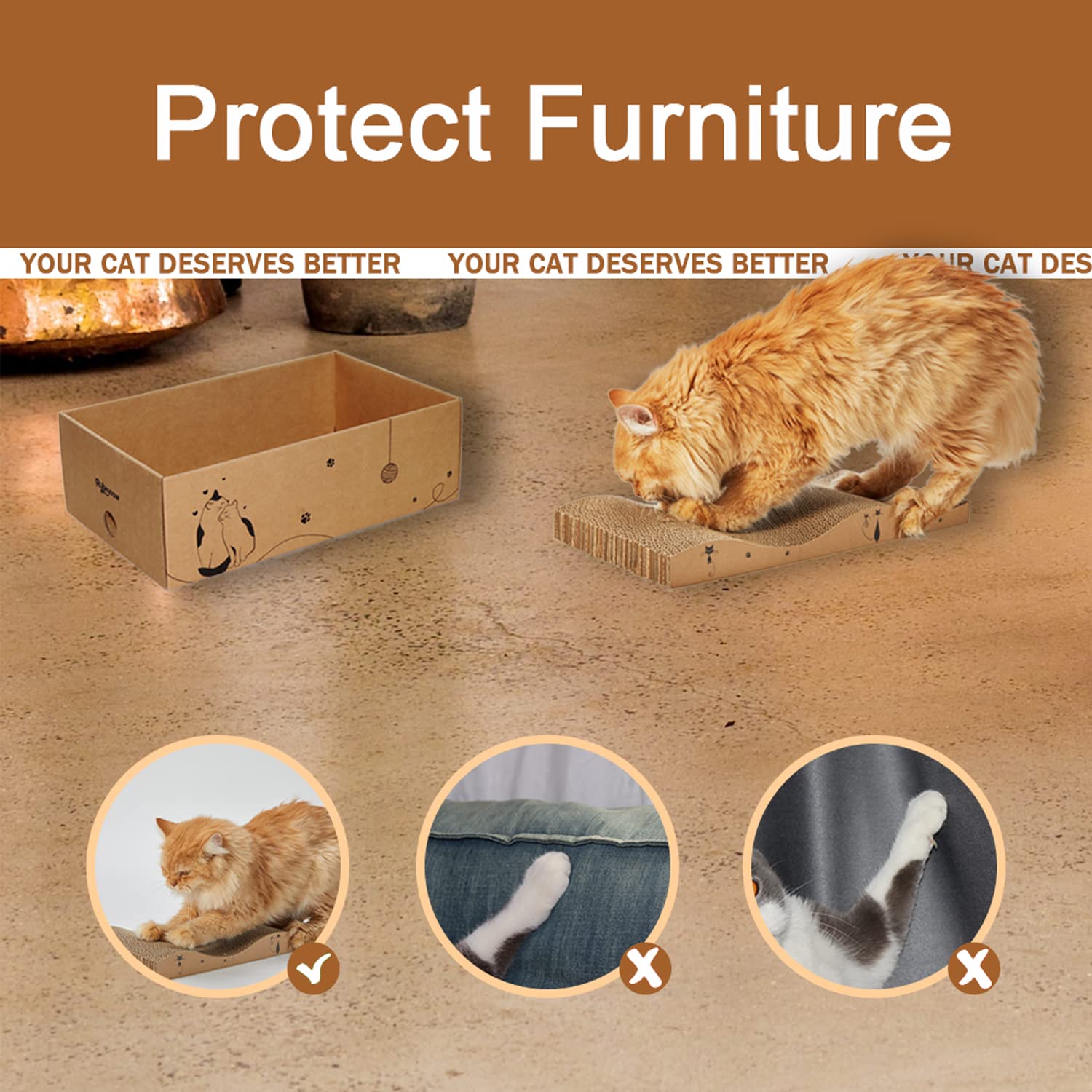 RUBMEOW catnip-included pack image highlights extra attractant to entice play.