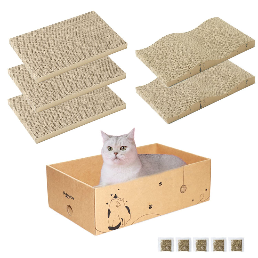 RUBMEOW five-board kit supports single or multi-cat households