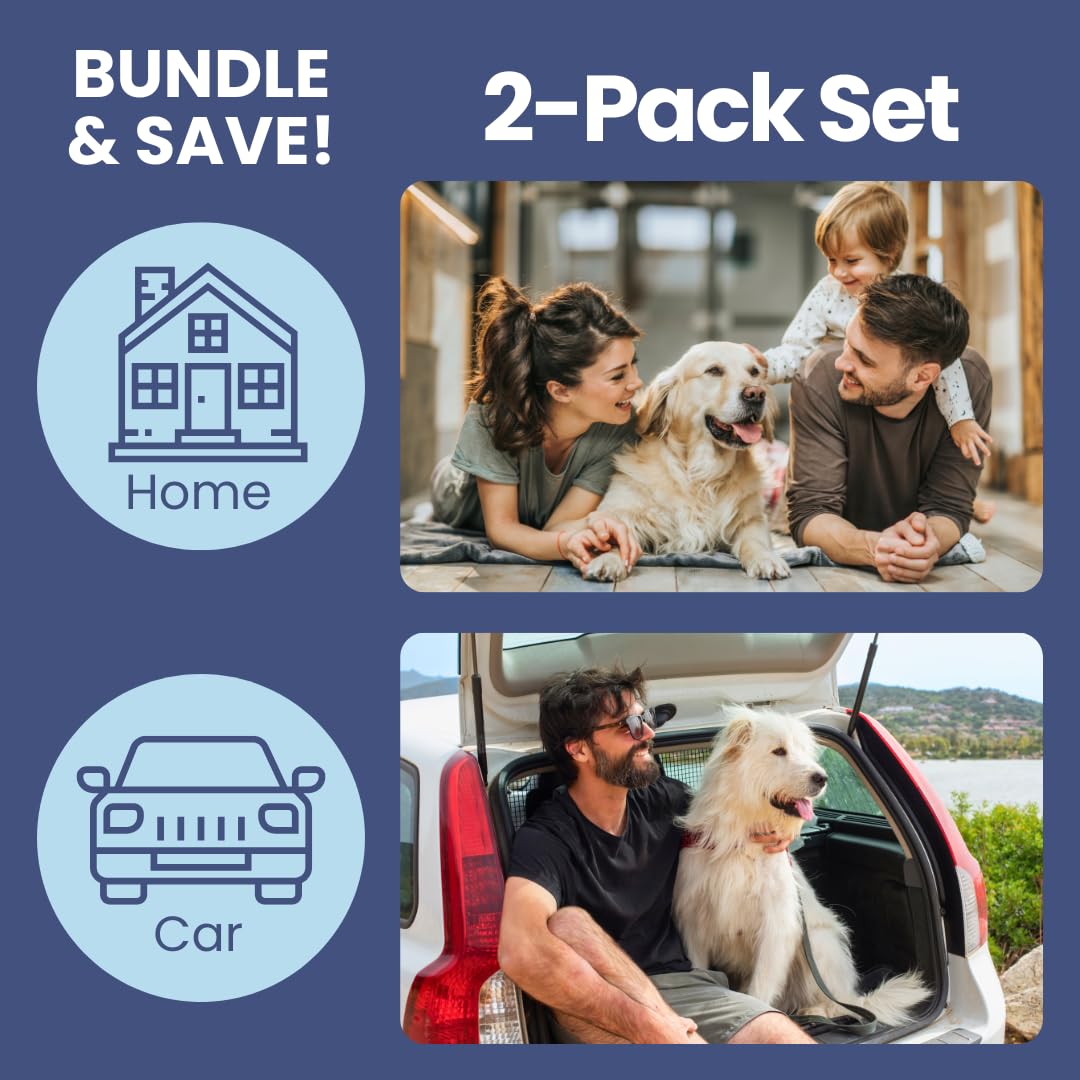 Rubyloo dog first aid kit 2-pack case open shows organized compartments for essentials.