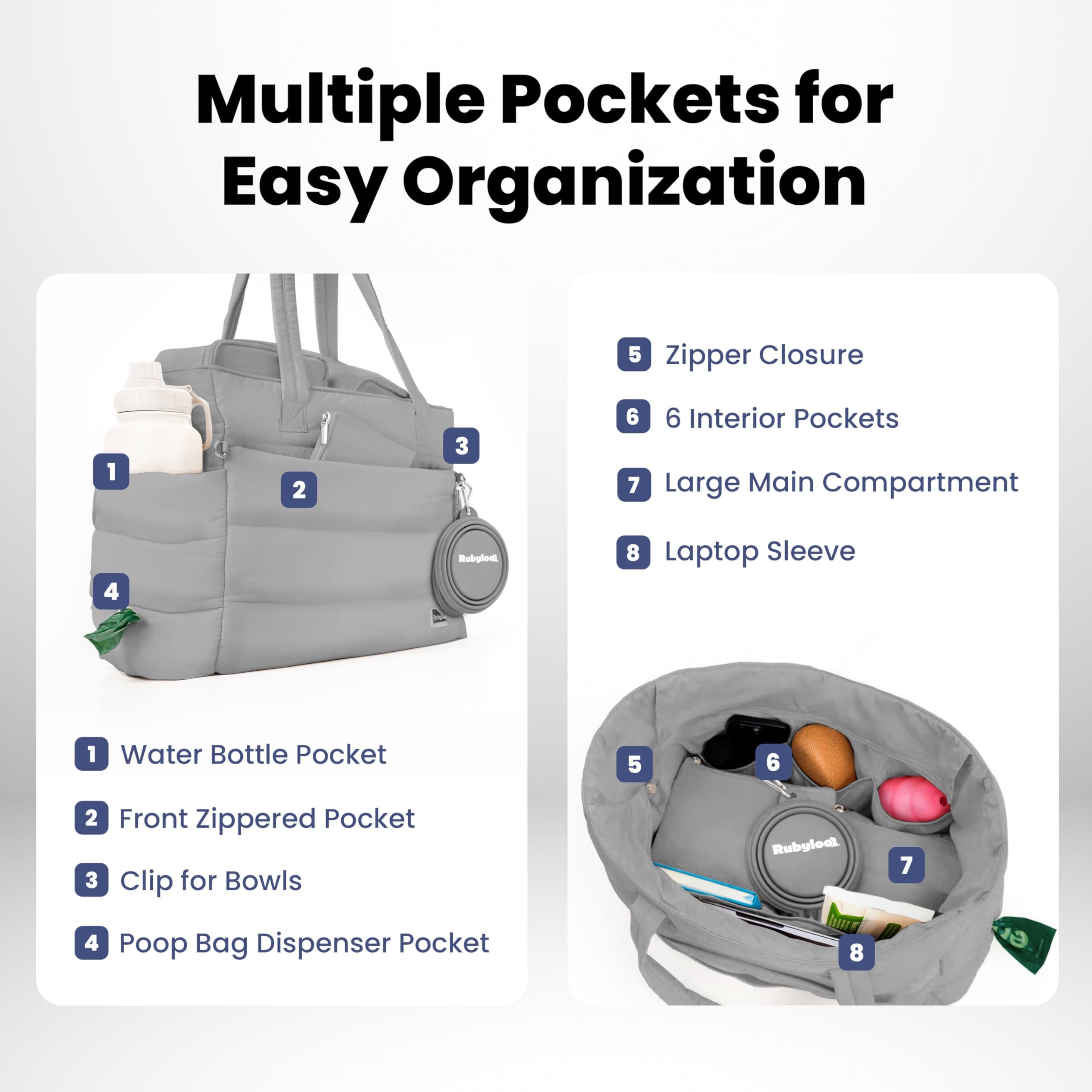 Rubyloo lined food containers grey ensuring fresh meals for on-the-go dogs