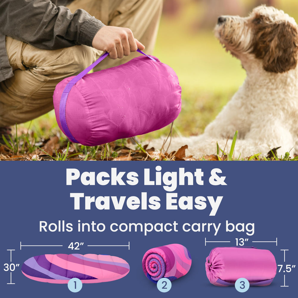 Rubyloo bed machine-washable for quick cleanup after adventures