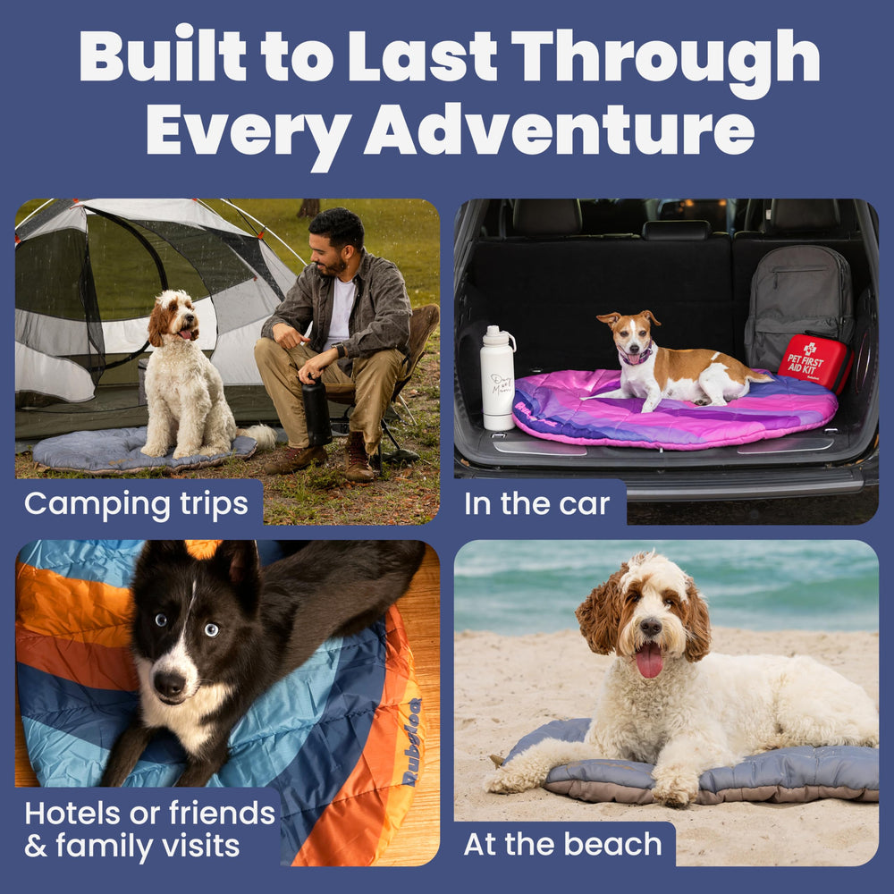 Rubyloo Travel Dog Bed soft padding close-up highlights comfy surface