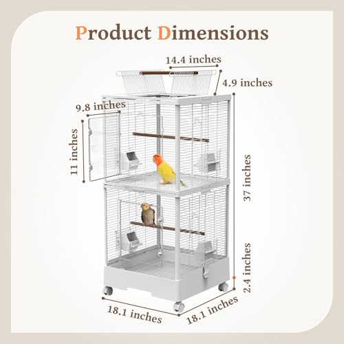 Ruexue divider-removable option shows two-zone flexibility for introductions and breeding management.