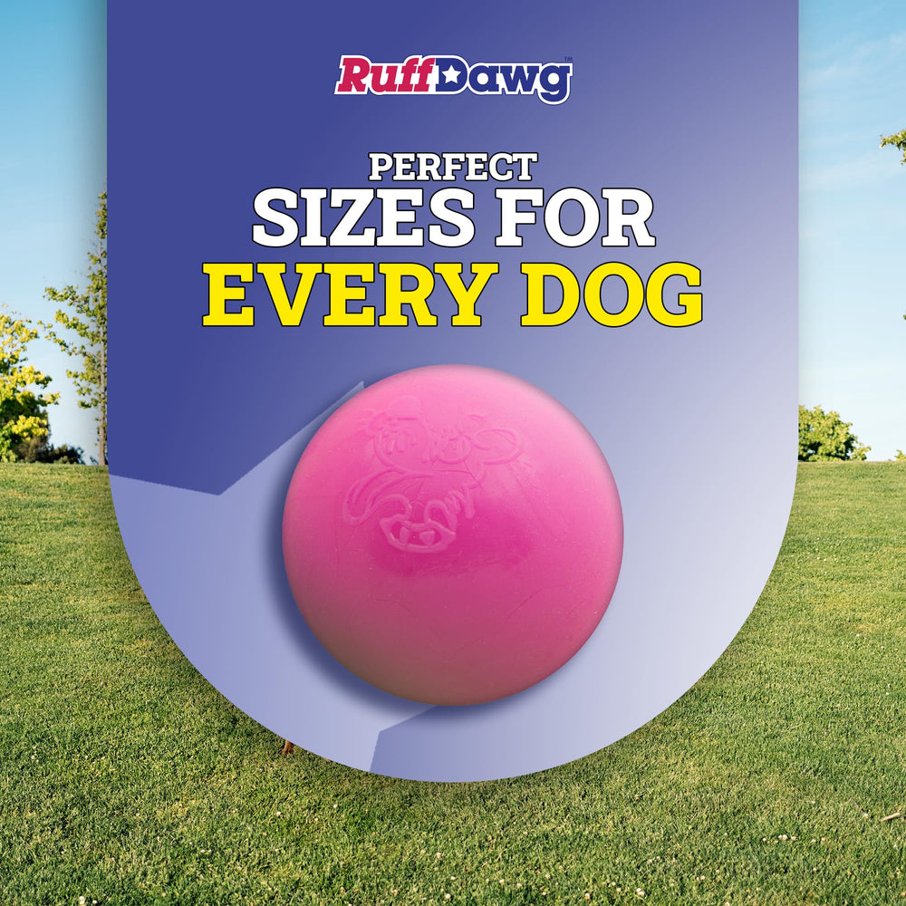 Ruff Dawg Ball XL high-visibility colors help locate it quickly outdoors