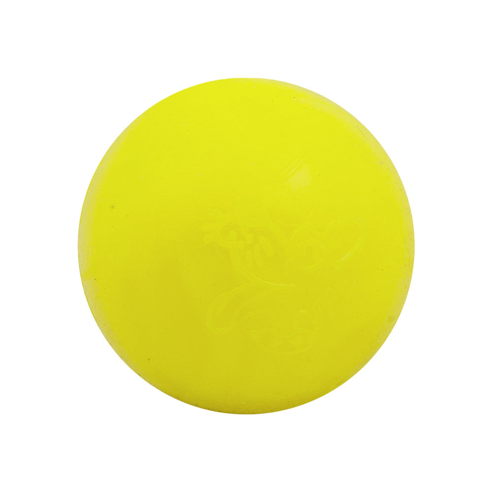 Ruff Dawg Ball XL neon orange side view for easy outdoor visibility during fetch