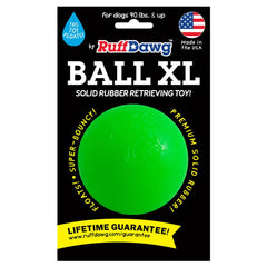 Ruff Dawg Ball XL neon pink water fetch boosts visibility during aquatic games