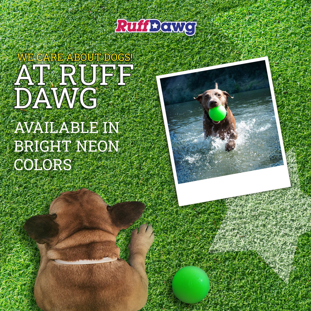 Ruff Dawg Ball XL safe materials USA-made emphasizes non-toxic construction