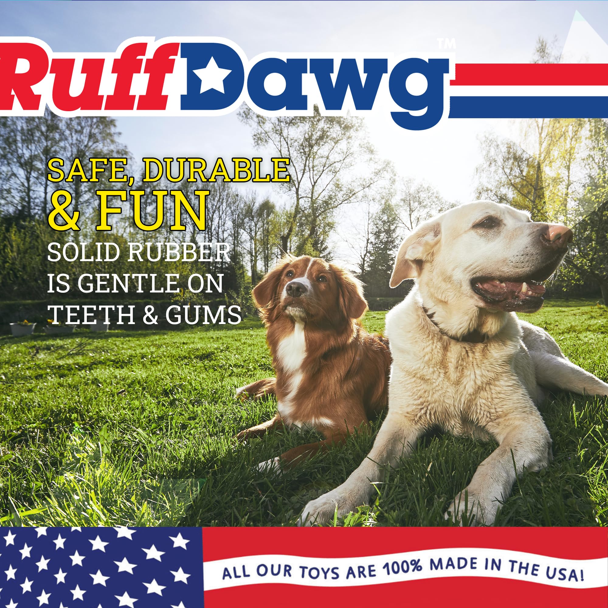 Ruff Dawg GummyBear Crunch suits dogs of all sizes for inclusive play and exercise