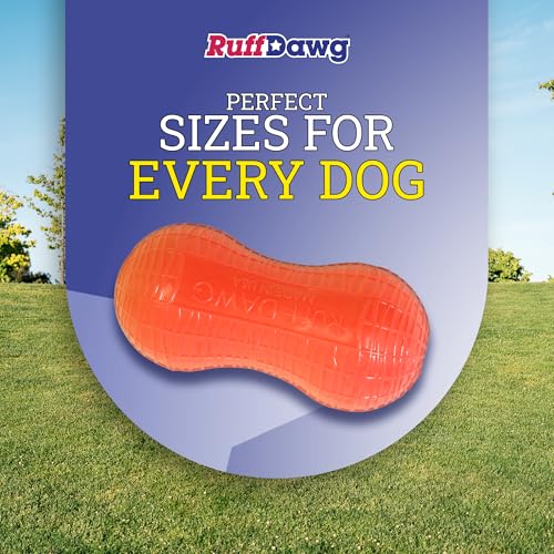 Ruff Dawg GummyBear Crunch high-visibility neon colors help locate it in grass or water