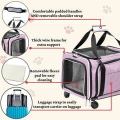 RUFF LIFE 101 expandable sidewalls provide extra space for relaxed pets
