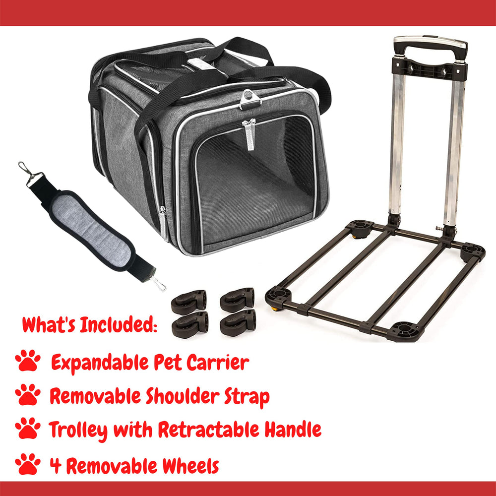 Ruff Life 101 trolley attachment system grey for secure luggage integration.