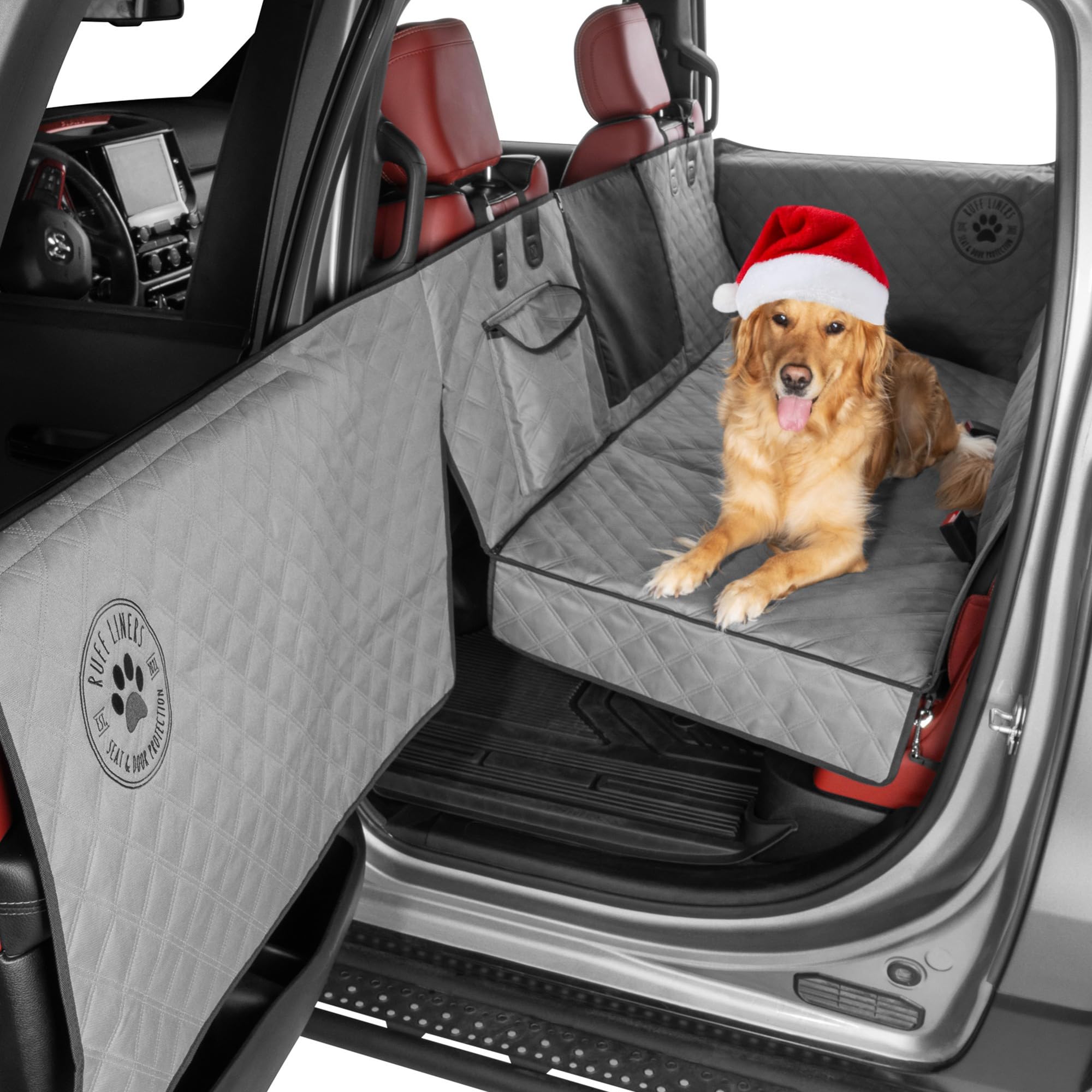 Ruff Liners Medium Back Seat Extender setup enhances space for dogs