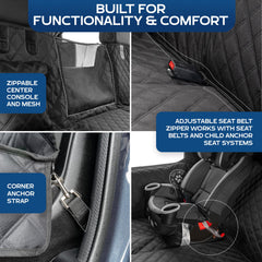 Ruff Liners Medium Seat Cover back-of-driver-seat storage pouch keeps essentials handy.