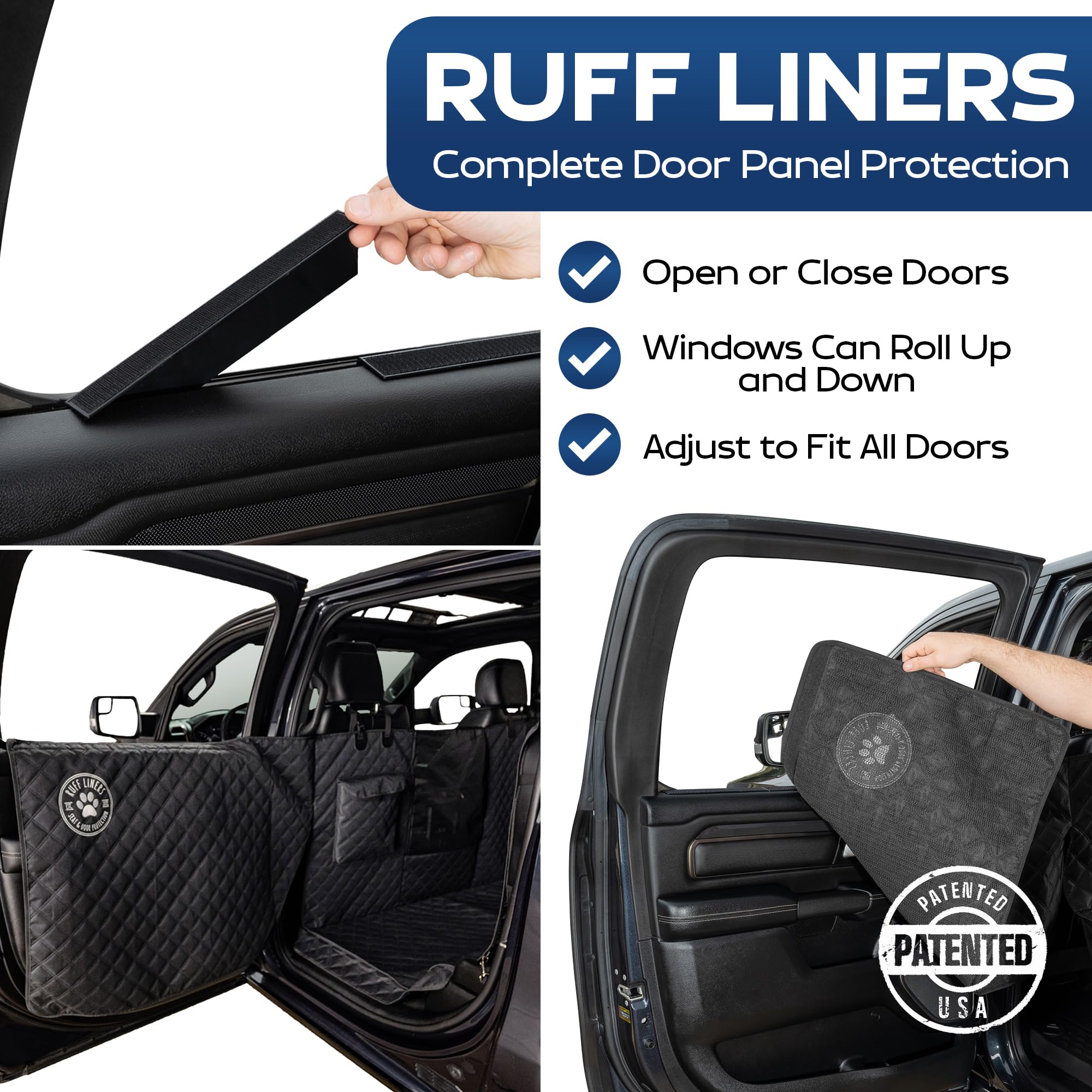 Ruff Liners XL Floor Cover door protection safeguards door panels against dirt and scuffs.