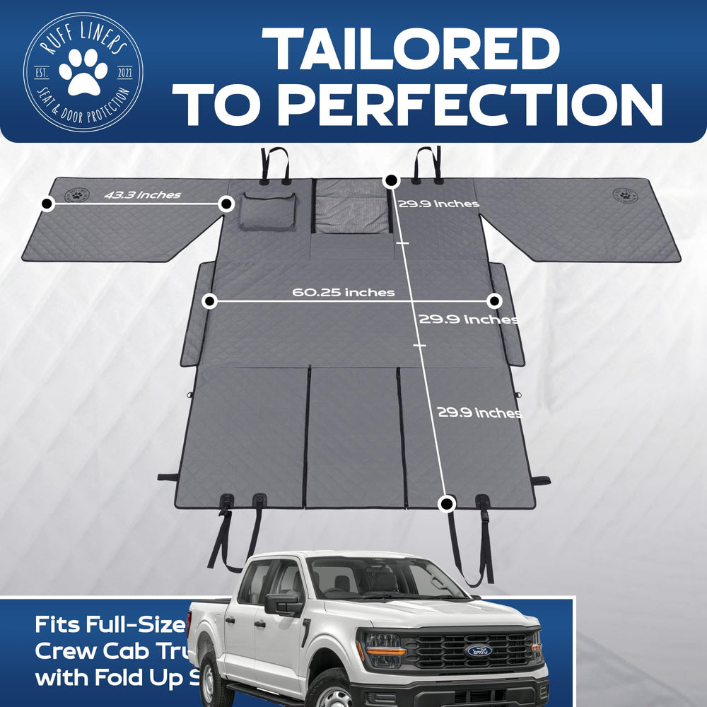 Ruff Liners XL uses waterproof material to repel spills and dirt.
