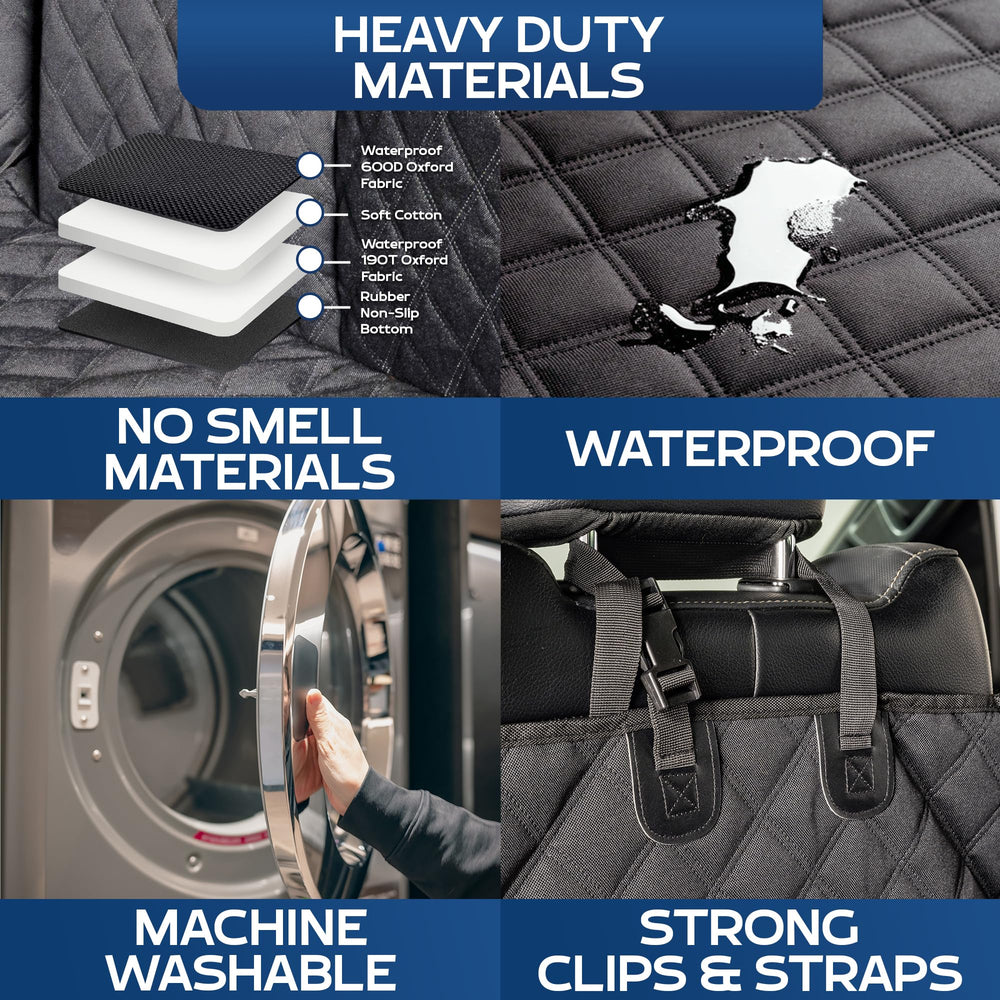 Ruff Liners split-seat-design preserves seat access when folding crew cab seats.