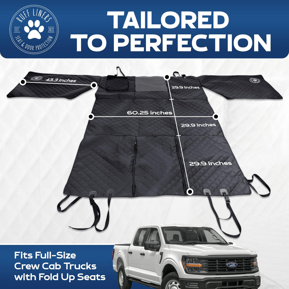 Ruff Liners XL Floor Cover interior protection highlights rugged durability for busy trucks.