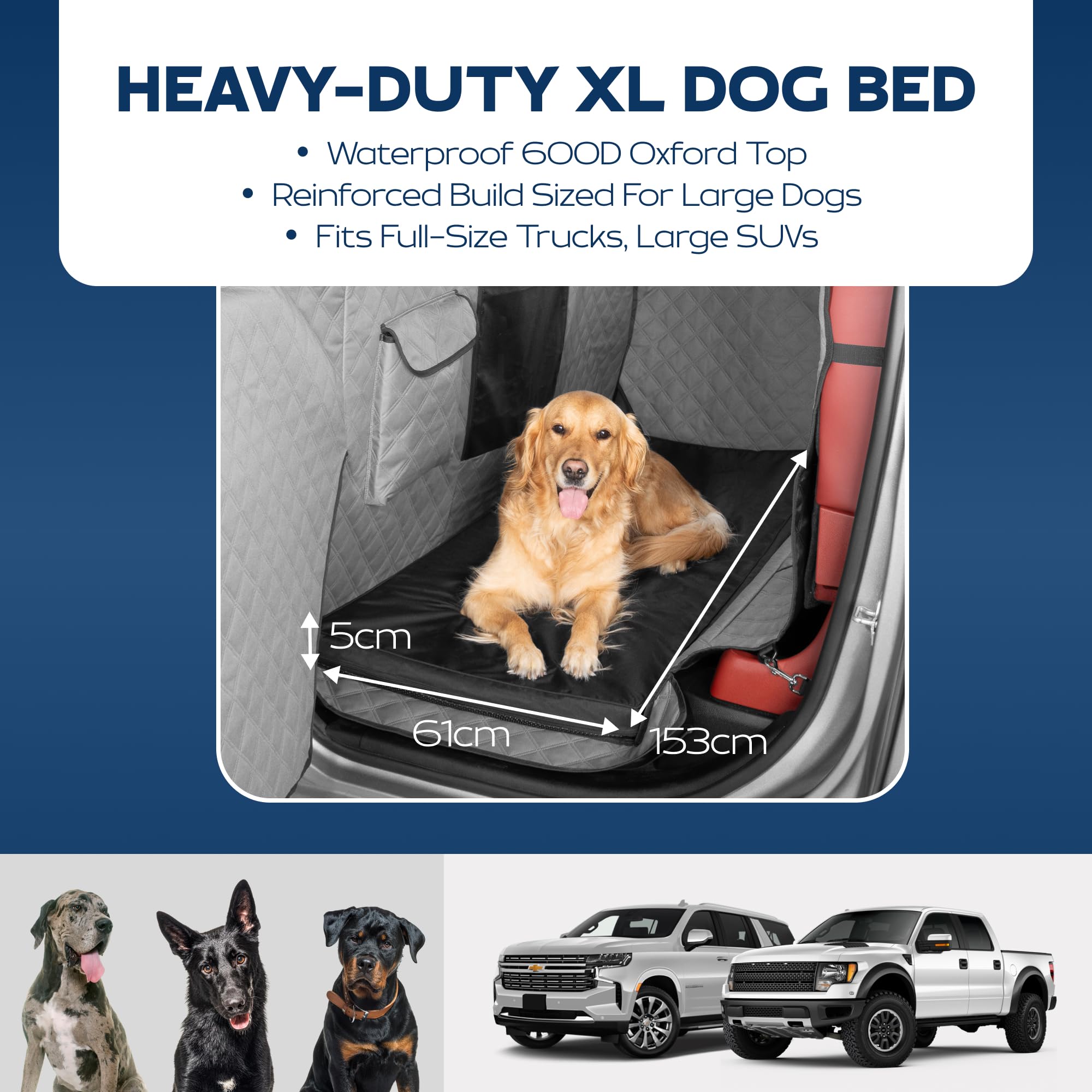 Ruff Liners zip-off cover makes machine washing quick and easy.